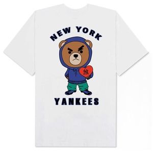 MLB New York Yankees Bear Heart T-Shirt, Classic Retro Unisex T-shirt